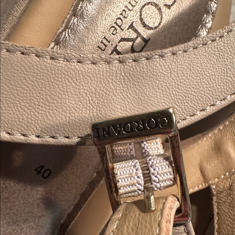 Cordani Light Beige and gold Strappy Sandals - Picture 5 of 11